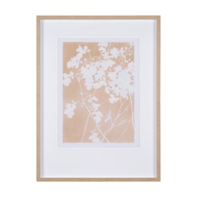 15052 - Flower Silhouette-Jasmine by Mercana Studio Hand Embelished Framed Art Print Matted under Glass