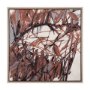 102591-FL - Raveled by Mercana Studio a Hand Embellished Textured Framed Canvas
