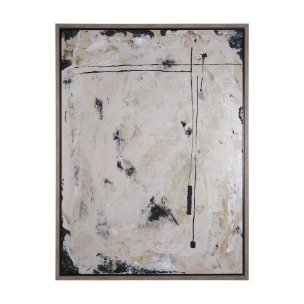 Clay II by Mercana Studio a Hand Embellished Textured Framed Canvas