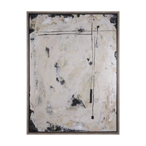 102593-FL - Clay II by Mercana Studio a Hand Embellished Textured Framed Canvas