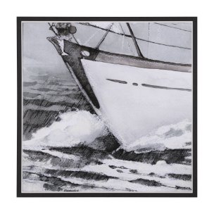 Seaside Vacation III by Mercana Studio a Hand Embellished Textured Framed Canvas