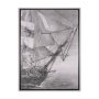 102599-FL - Tall Ship I by Mercana Studio a Hand Embellished Textured Framed Canvas