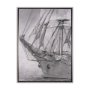 102600-FL - Tall Ship II by Mercana Studio a Hand Embellished Textured Framed Canvas