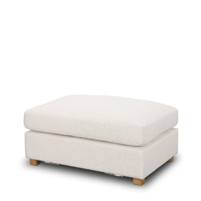 70474 - Halston Small Ottoman Oatmeal Performance Fabric