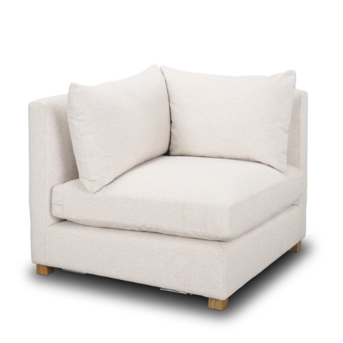 70484 - Halston Corner Sectional Piece Oatmeal Performance Fabric