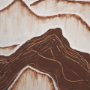 15032 - Red Rock View I by Studio M a handmade Original Framed 3D Textured Artwork under Glass