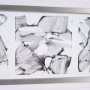 15037 - Five Square by Studio M a handmade Original Framed Artwork under Glass
