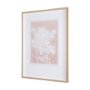15050 - Flower Silhouette-Peony by Mercana Studio Hand Embellished Framed Art Print Matted under Glass