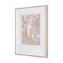 15051 - Flower Silhouette-Wisteria by Mercana Studio Hand Embellished Framed Art Print Matted under Glass