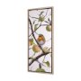 102596-FL - Birds & Apples I by Mercana Studio a Hand Embellished Textured Framed Canvas