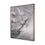 102599-FL - Tall Ship I by Mercana Studio a Hand Embellished Textured Framed Canvas