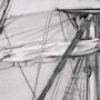 102600-FL - Tall Ship II by Mercana Studio a Hand Embellished Textured Framed Canvas