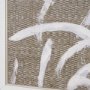 102601-FL - Woven Textile by Mercana Studio a Hand Embellished Textured Framed Canvas