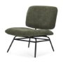 70685 - Nora Forest Green Fabric w/ Matte Black Metal Legs Accent Chair