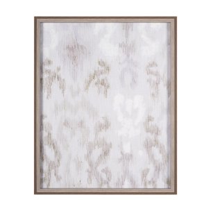 Ikat Patterns I by Silvia Krause a Hand Embellished Textured Framed Art Print