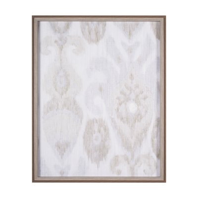 14918 - Ikat Patterns I by Silvia Krause a Hand Embellished Textured Framed Art Print