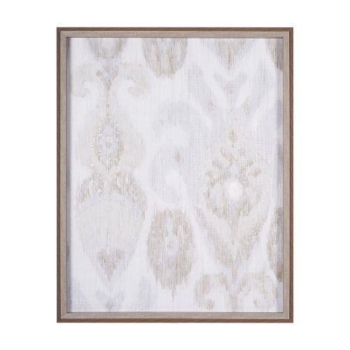 14918 - Ikat Patterns I by Silvia Krause a Hand Embellished Textured Framed Art Print