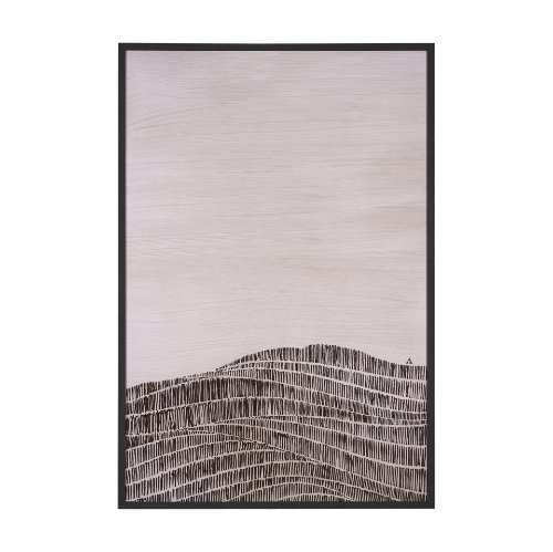 15070 - Delineation I by Mercana Studio a Hand Embelished Textured Framed Art Print