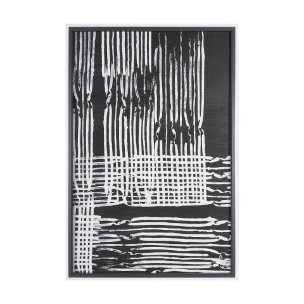 Woven Lines I by Mercana Studio a Hand Embellished Textured Framed Art Print