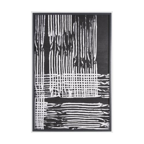 15072 - Woven Lines I by Mercana Studio a Hand Embellished Textured Framed Art Print