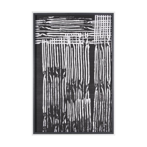 15073 - Woven Lines II by Mercana Studio a Hand Embellished Textured Framed Art Print