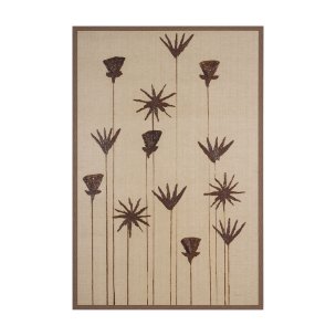 Spark I (Tan) by Mercana Studio a Hand Embellished Textured Framed Art Print