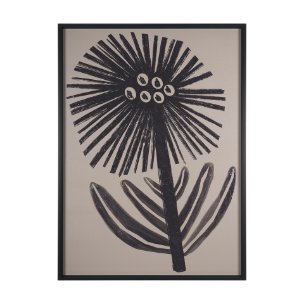 Simple Floral-Bloom by Mercana Studio a Hand Embellished Textured Framed Art Print