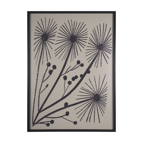 15079 - Simple Floral-Grow by Mercana Studio a Hand Embellished Textured Framed Art Print