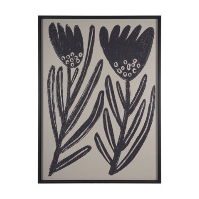15080 - Simple Floral-Grow by Mercana Studio a Hand Embellished Textured Framed Art Print