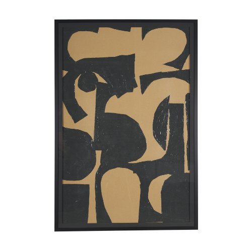 15082 - Kaldow by Mercana Studio a Hand Embellished Textured Framed Art Print Matted under Glass