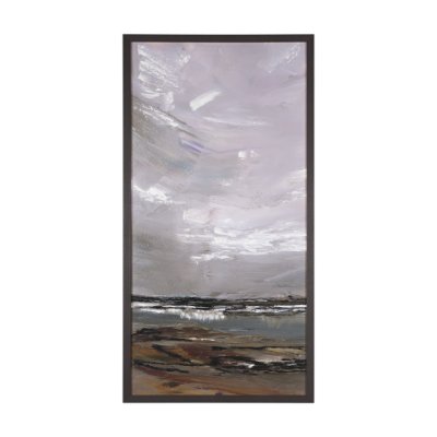 102602-FL - Grey Day I by Mercana Studio a Hand Embellished Textured Framed Canvas