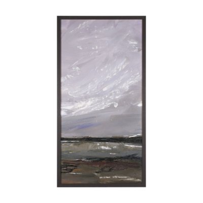 102603-FL - Grey Day II by Mercana Studio a Hand Embellished Textured Framed Canvas