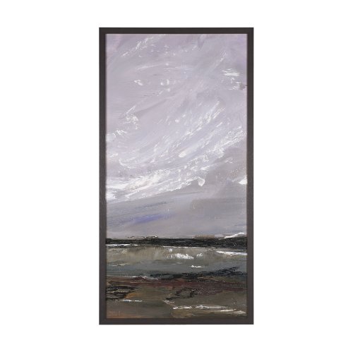 102603-FL - Grey Day II by Mercana Studio a Hand Embellished Textured Framed Canvas