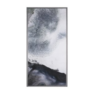 Storm Surge I by Mercana Studio a Hand Embellished Textured Framed Canvas