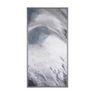 Storm Surge IV by Mercana Studio a Hand Embellished Textured Framed Canvas