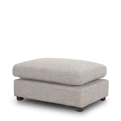 70475 - Halston Small Ottoman Light Gray Performance Fabric