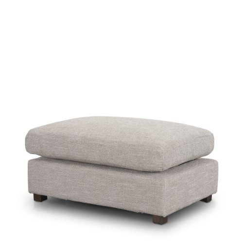 70475 - Halston Small Ottoman Light Gray Performance Fabric