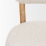 70424 - Owen Dining Chair W/ Medium Brown Wood and Beige Fabric