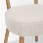 70424 - Owen Dining Chair W/ Medium Brown Wood and Beige Fabric