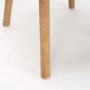 70424 - Owen Dining Chair W/ Medium Brown Wood and Beige Fabric
