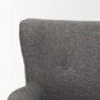 70429 - Dunstan Accent Chair Upholstered Gray Twill Fabric and Medium Brown Wood Feet