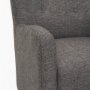 70429 - Dunstan Accent Chair Upholstered Gray Twill Fabric and Medium Brown Wood Feet