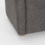 70429 - Dunstan Accent Chair Upholstered Gray Twill Fabric and Medium Brown Wood Feet
