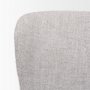 70431 - Hartt Dining Chair W/ Matte Black Metal Frame and Gray Fabric