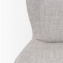 70431 - Hartt Dining Chair W/ Matte Black Metal Frame and Gray Fabric