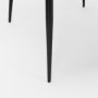 70431 - Hartt Dining Chair W/ Matte Black Metal Frame and Gray Fabric