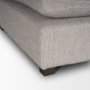 70477 - Halston Large Ottoman Light Gray Performance Fabric