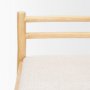 70592 - Sam Counter Stool W/ Light Brown Wood Frame and Beige Upholstered Seat