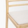 70592 - Sam Counter Stool W/ Light Brown Wood Frame and Beige Upholstered Seat
