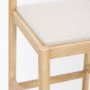 70592 - Sam Counter Stool W/ Light Brown Wood Frame and Beige Upholstered Seat